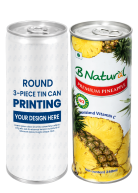 Lon Thiếc In Đựng Nước Trái Cây 240ml (Φ50/ 52 x 133)